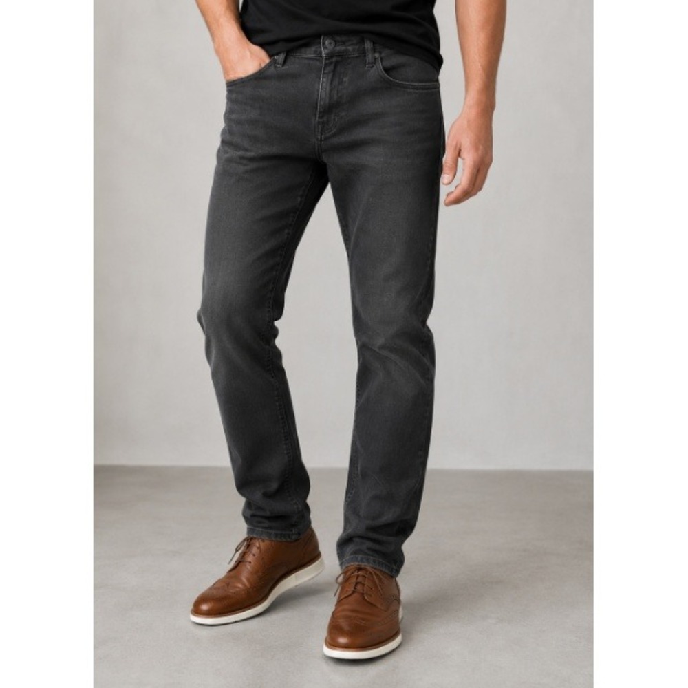 Rising Sun & Co Los Angeles Mens Charcoal Gray Straight Leg Pants 40x32